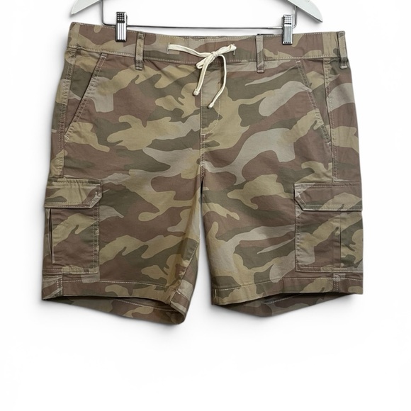 torrid Pants - torrid Camo Cargo Shorts in Olive and Brown
